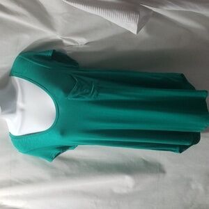 Pure Good. Green; Scoop Neckline; Ribbon Trim in Back; Front Pocket. Size M  GUC